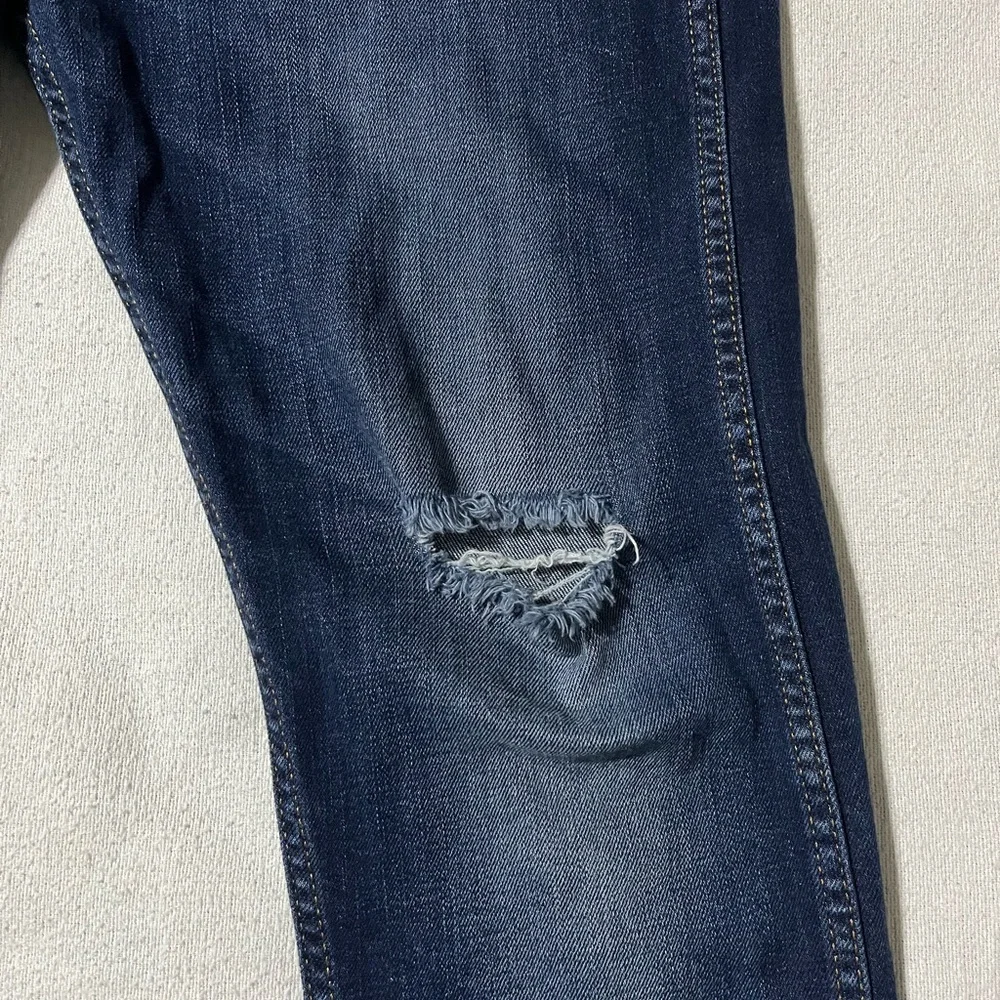 Levis 512 Mens 34x32 Actual 34x31‎ Blue Slim Fit Tapered Leg Orange Tab